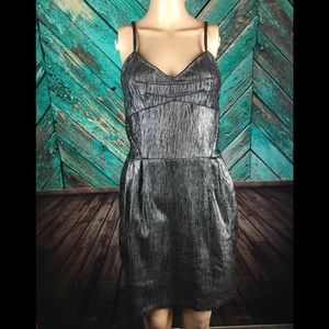 Lerario Beatriz Metallic Mini Dress